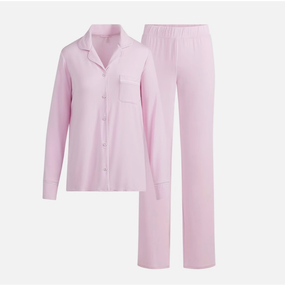 SKIMS Pink Pajama Set Intimates & Sleepwear